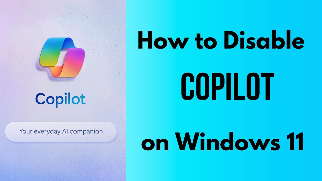 How To Turn Off Copilot On Windows 11 YouTube How To Turn Off Copilot On Windows 11 YouTube