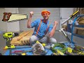 Blippi tools for kids  tools song and clean up song for children