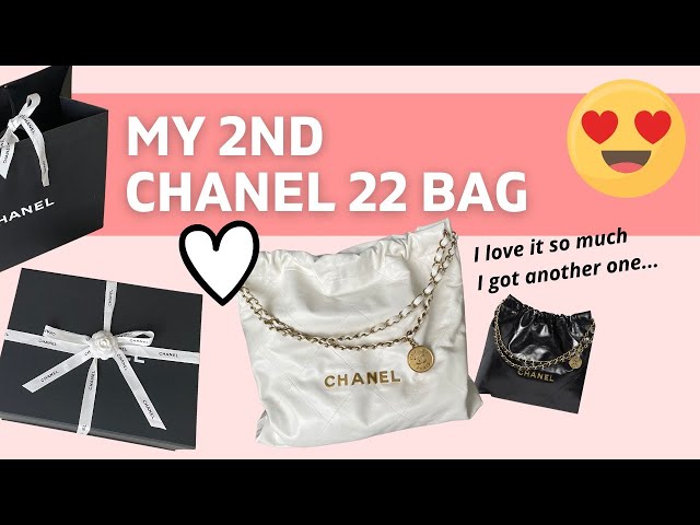 CHANEL 22 BAG MEDIUM WHITE 🤍  Watch It Before Buying! 