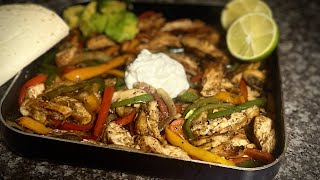 فاهيتا الدجاج  سهلة جدا و سريعة :
 fast and easy  chicken fajita recipe