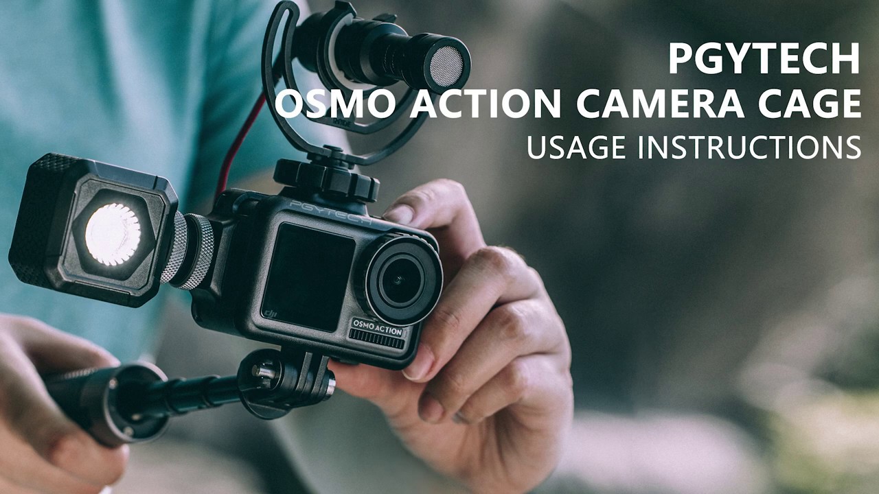 PGYTECH Huaye OSMO Compact Action 4K Waterproof Camera Sports Type-C Cable Protector Lens Hood Cage Compatible with DJI OSMO Action Camera Accessories PGYTECH OSMO Action Screen Protector 