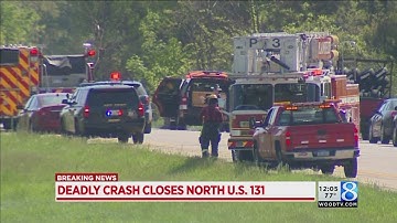 1 killed in fiery US-131 crash in Kent County