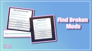 Better Exceptions Mod | The Sims 4: Mod Overview | Detect Broken Mods