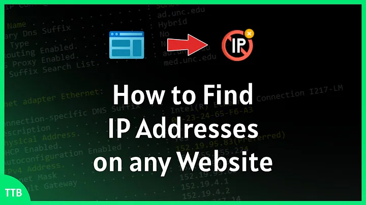 How to find IP addresses on any website