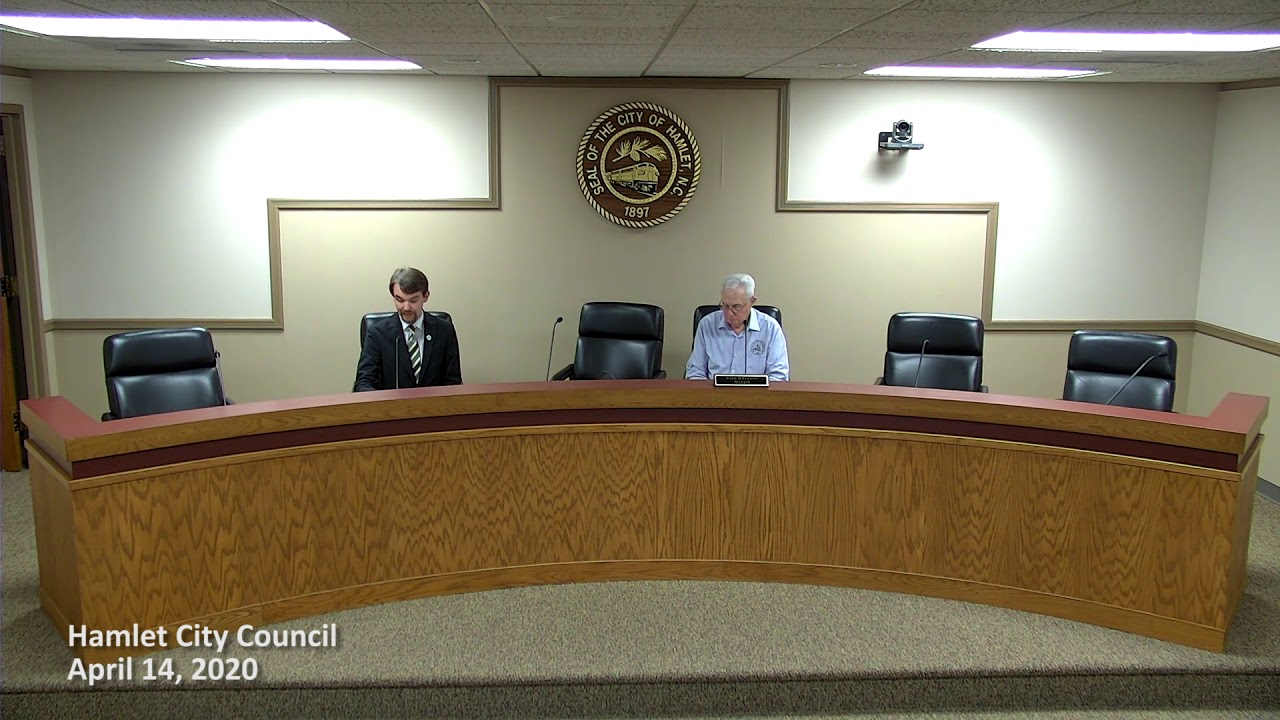 Hamlet City Council 041420 YouTube