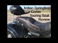 Indian Springfield Corbin Touring seat review