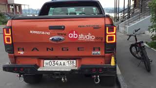 Ford Ranger T6 PX Wildtraк. Rear tailgate light aftermarket at work. Тюнинговые задние фонари.