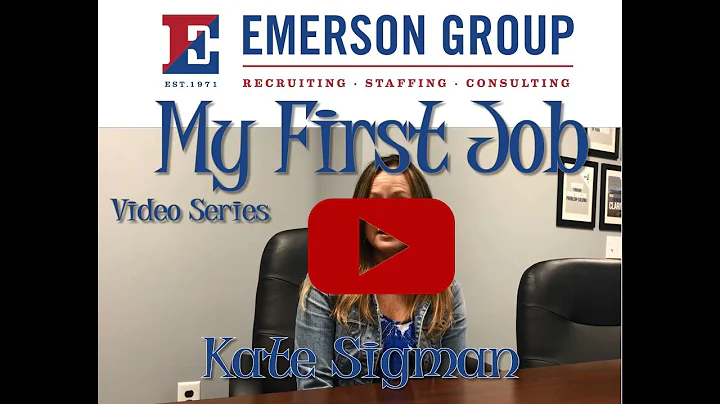 Emerson Group's "My First Job" Video Series with K...