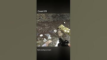 HL2: Coast Facts - Bad overlays at start #gaming #halflife2 #texture