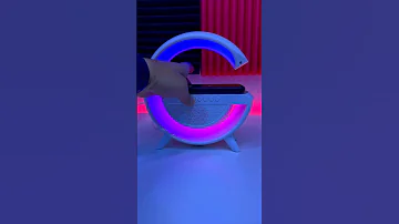 شاحن لاسلكي مع مكبر صوت بلوتوث بإضاءة متعددة الألوان جي ستور كيو ايت GstoreQ8 