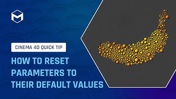 #C4DQuickTip 27: How to reset parameters to their default values in Cinema 4D