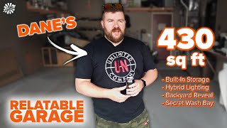 Dane's Relatable Garage: A Mess You Can Park In | 2-Car Bay (430 sq ft)