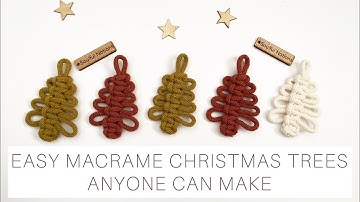 DIY: EASY MACRAME CHRISTMAS TREE ANYONE CAN MAKE | CHRISTMAS CRAFTS | MACRAME FOR BEGINNERS TUTORIAL
