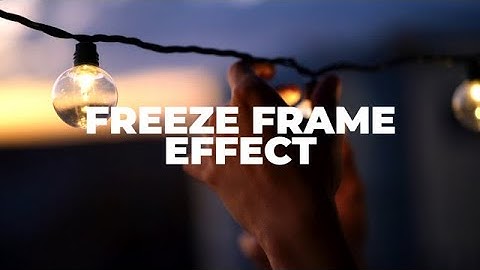 Freeze Frame Effect Premiere Pro Presets