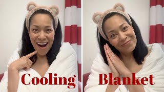 Do Cooling Blankets Work? Tips for Better Sleep + Rest Evercool Comforter Review | Simply Susan