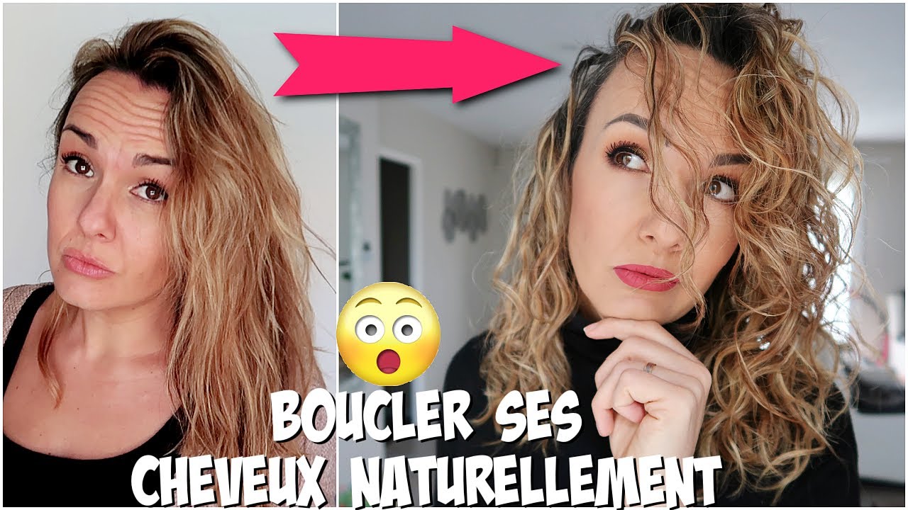 COMMENT AVOIR DES CHEVEUX BOUCLES NATURELLEMENT - YouTube