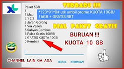 WOW!! KODE DIAL PAKET KUOTA GRATIS 10 GB DARI XL | BURUAN - Durasi: 4.57. 