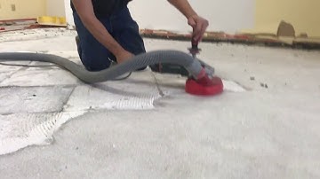 Best Tool To Remove Flooring Thinset | 7 inch Concrete Grinder
