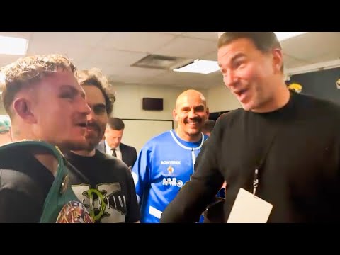 Eddie Hearn PROMISES Dalton Smith a Rolex after KO’ing Matias | EXCLUSIVE Locker Room Celebration