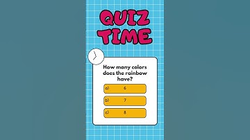 How many colors does the rainbow have? 🧠 GENERAL KNOWLEDGE Trivia Questions #quiz #quiztime