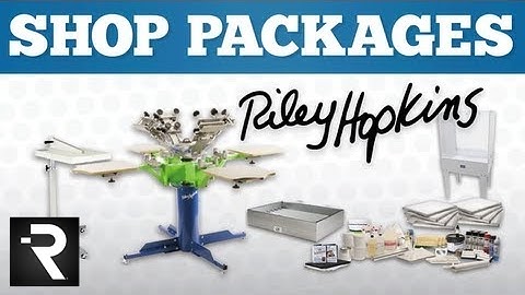 Screen Printing Riley Hopkins Shop Packages - Available at Ryonet