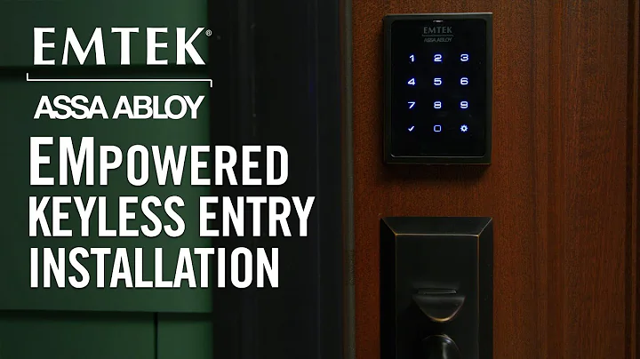How To Install the Emtek EMpowered Wireless Keypad Lock - Available at Kuiken Brothers in NJ & NY