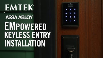 How To Install the Emtek EMpowered Wireless Keypad Lock - Available at Kuiken Brothers in NJ & NY