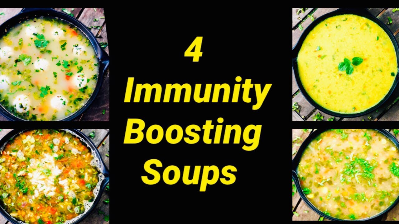 4 IMMUNITY BOOSTING SOUPS |Super Soup: Great for Immune system, Blood Pressure, Diabetes|Detox Soups | Flavourful Food