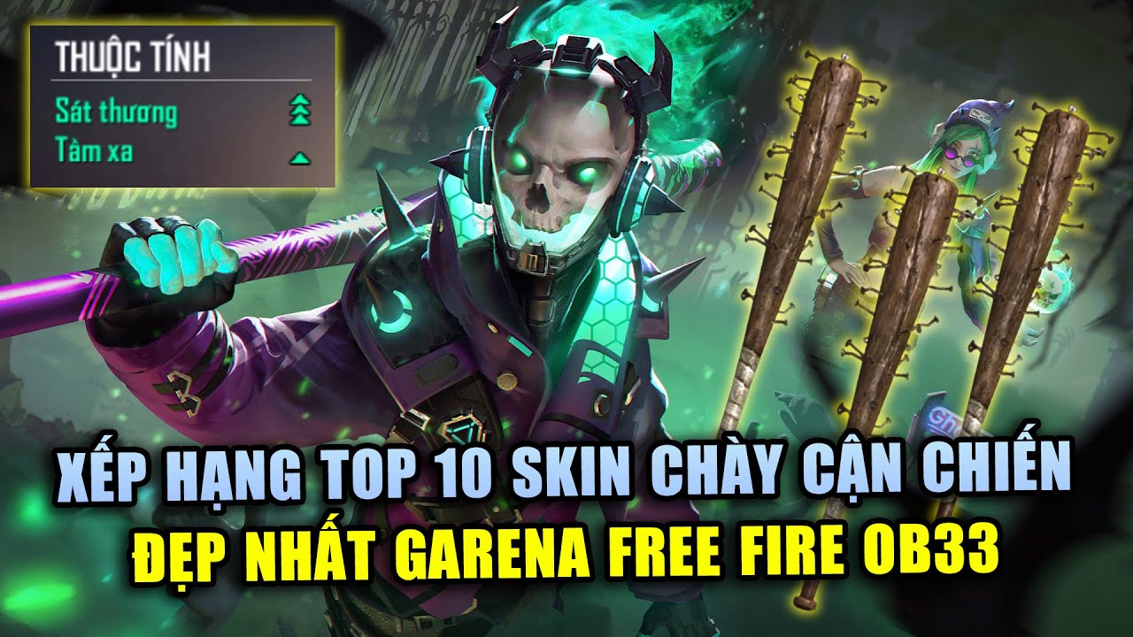 Free Fire | Xếp Hạng TOP 10 Chày Cận Chiến Đẹp Nhất Trong Garena Free Fire | Rikaki Gaming