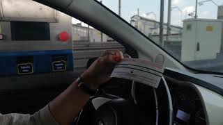 Getting a motorway ticket in Italy / A57 Autostrada we Włoszech - Pobór biletu -  Venezia Est