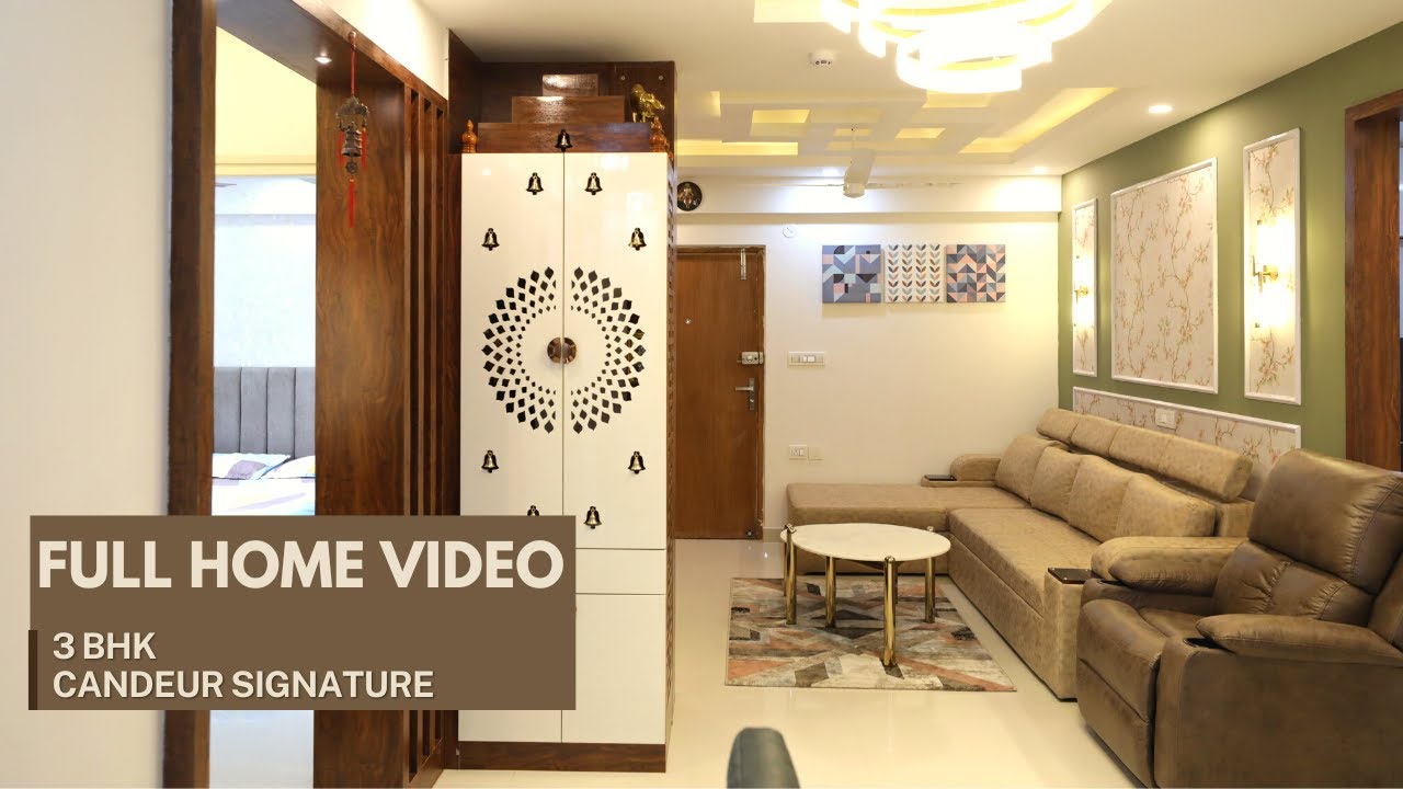 3BHK Candeur Signature Apartment, Bangalore Done by RAV Interiors