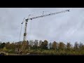 Deliberate overload of a tower crane