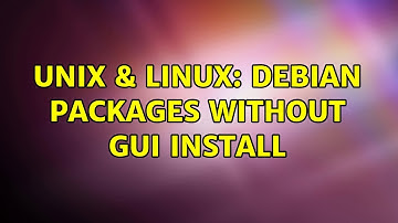 Unix & Linux: Debian packages without GUI install