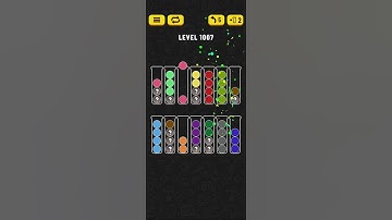 Ball Sort - Color Puzzle Game - Level 1007 - Walkthrough SOLVED by RobotPlayer AI!!!