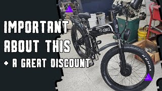 Important details about the TT-EBIKE Electric Bike