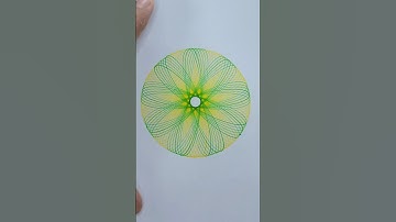 Neon Spirograph with Yellow – Hypnotic Glow #Spirograph #NeonArt #SatisfyingArt #OddlySatisfying