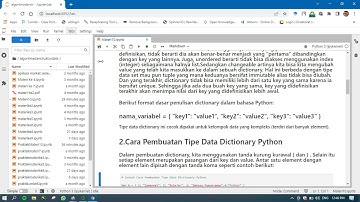 Struktur Data Tipe Data Dictionary pada Bahasa Pemogramman Python
