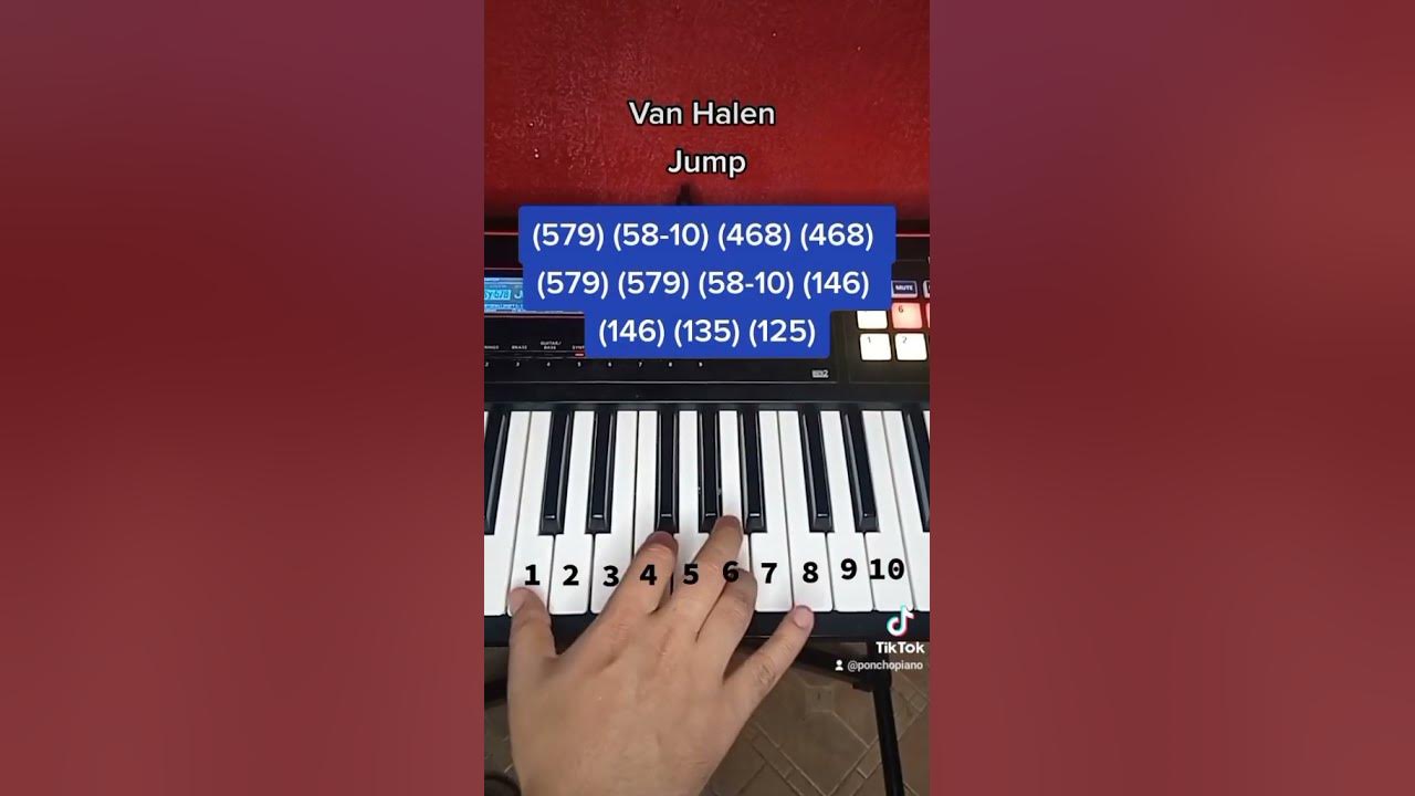 Van Halen - Jump (Piano tutorial)