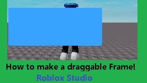 How to make a draggable frame in Roblox Studio