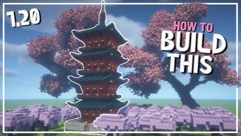 How to Build a Japanese Pagoda | Minecraft 1.20 Tutorial