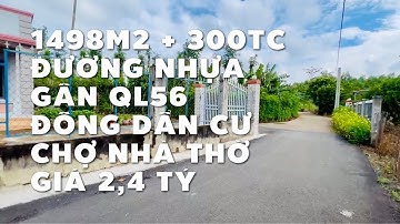 Bán đất vườn sẵn thổ cư ở Bà Rịa Vũng Tàu đường nhựa đẹp gần nhà thờ trung tâm thương mại