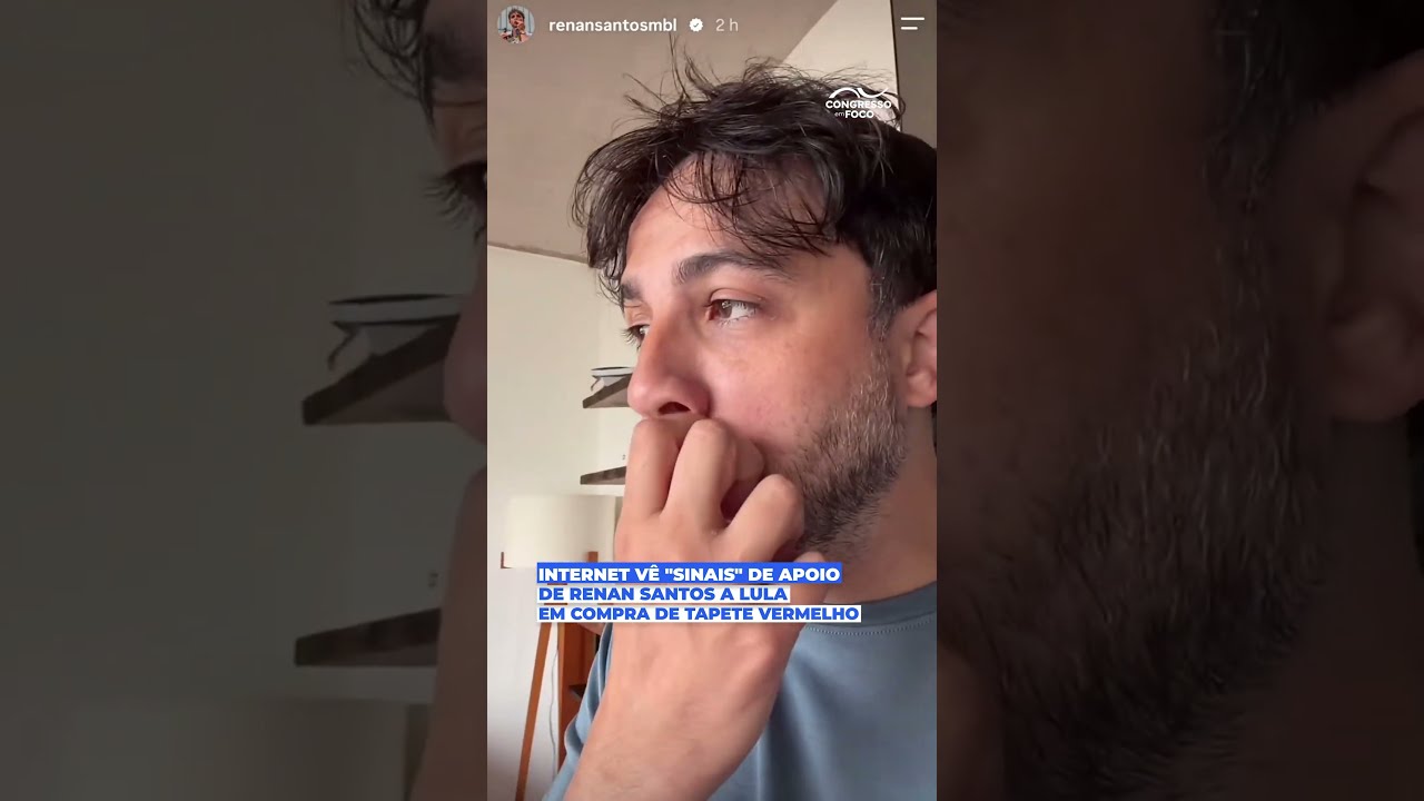 Internet vê "sinais" de apoio de Renan Santos a Lula em compra de tapete vermelho