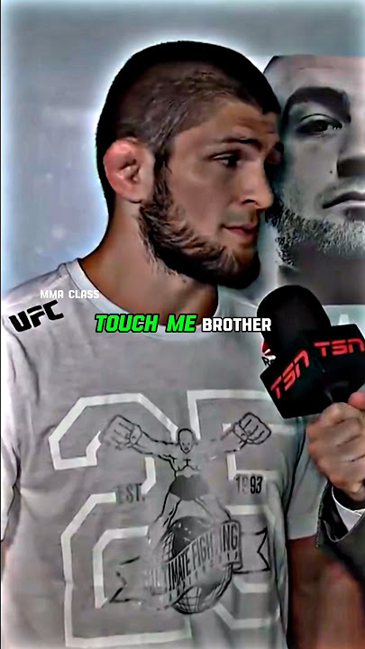 When Khabib SCARED the reporter 😱#khabib #khabibnurmagomedov #shorts #shortsfeed #fyp