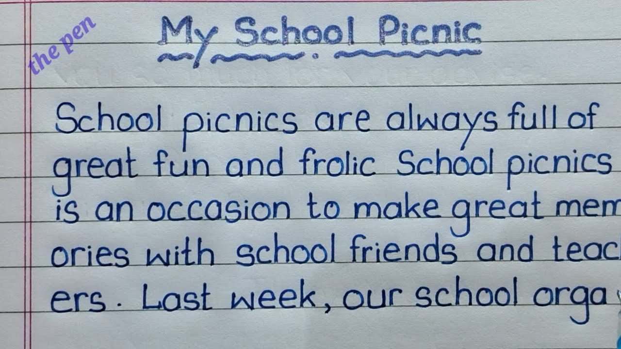 Essay On My School Picnic In English | My School Picnic Essay In English | Essay On School Picnic |