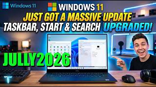 Windows 11 Just Got a MASSIVE Update – Taskbar, Start & Search UPGRADED! 🔥