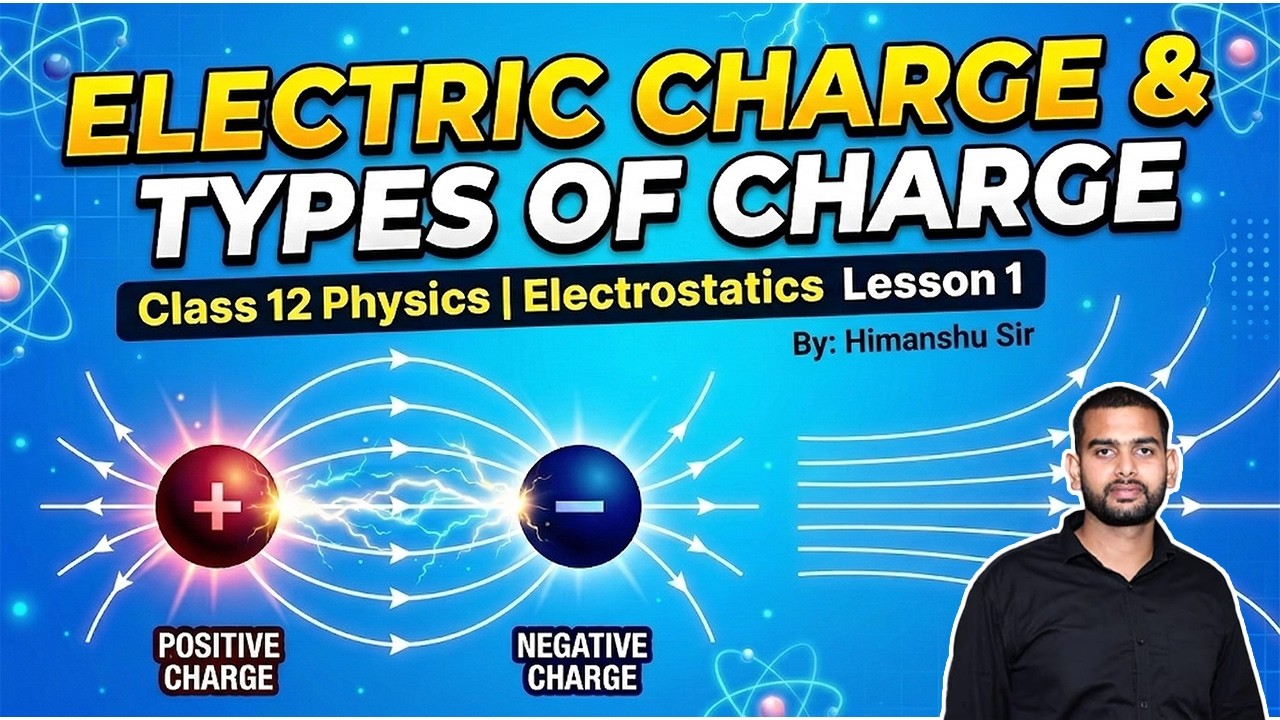 Electric Charge & Types of Charge | Class 12 Physics Electrostatics | Lesson 1