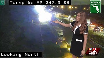 Fiery crash shuts down Florida