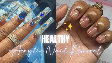 HOW TO PROPERLY REMOVE ACRYLIC NAILS ‼️ | HEALTHY SOAK OFF ✨ STEP BY STEP