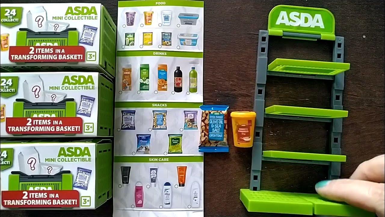 Unboxing Asda Mini Collectible Surprise Shopping Baskets YouTube