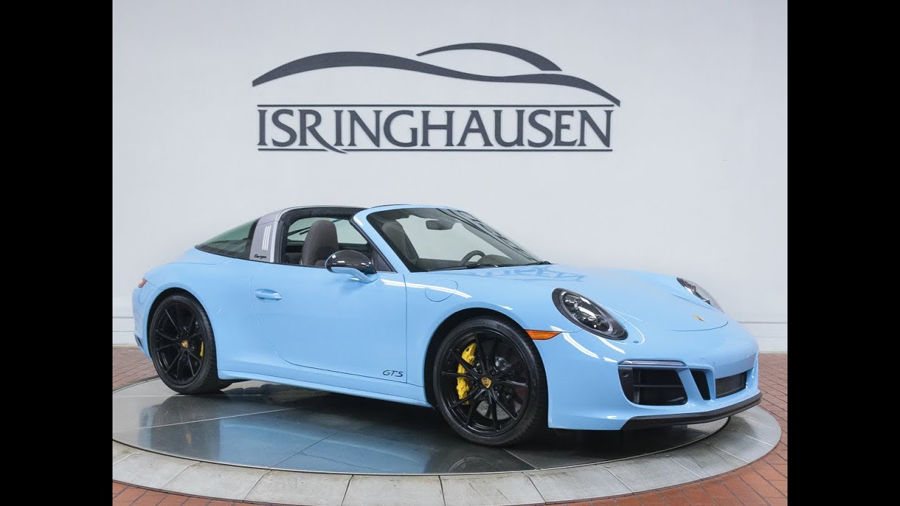 2018 Porsche 911 Targa 4 GTS in PTS Gulf Blue - 134478 - YouTube